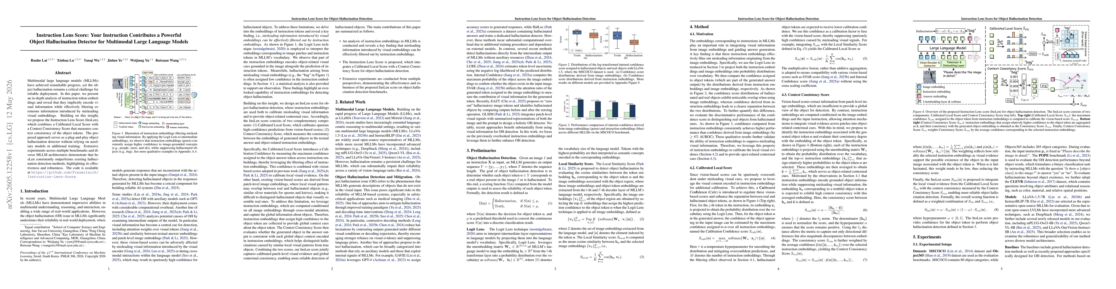 Thumbnail for Instruction Lens Score: Your Instruction Contributes a Powerful Object Hallucination Detector for Multimodal Large Language Models
