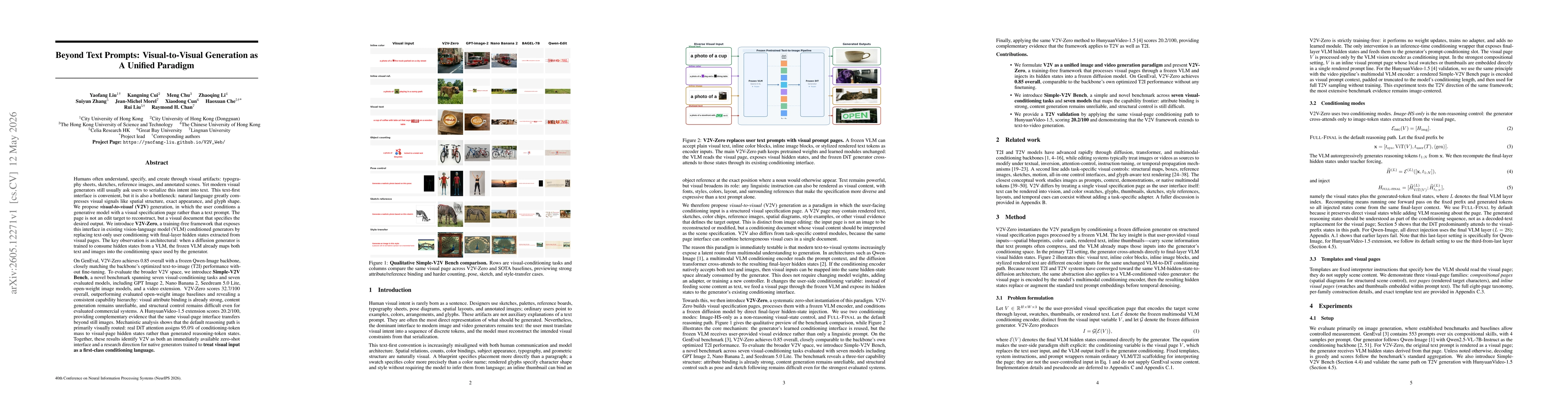 Thumbnail for Beyond Text Prompts: Visual-to-Visual Generation as A Unified Paradigm