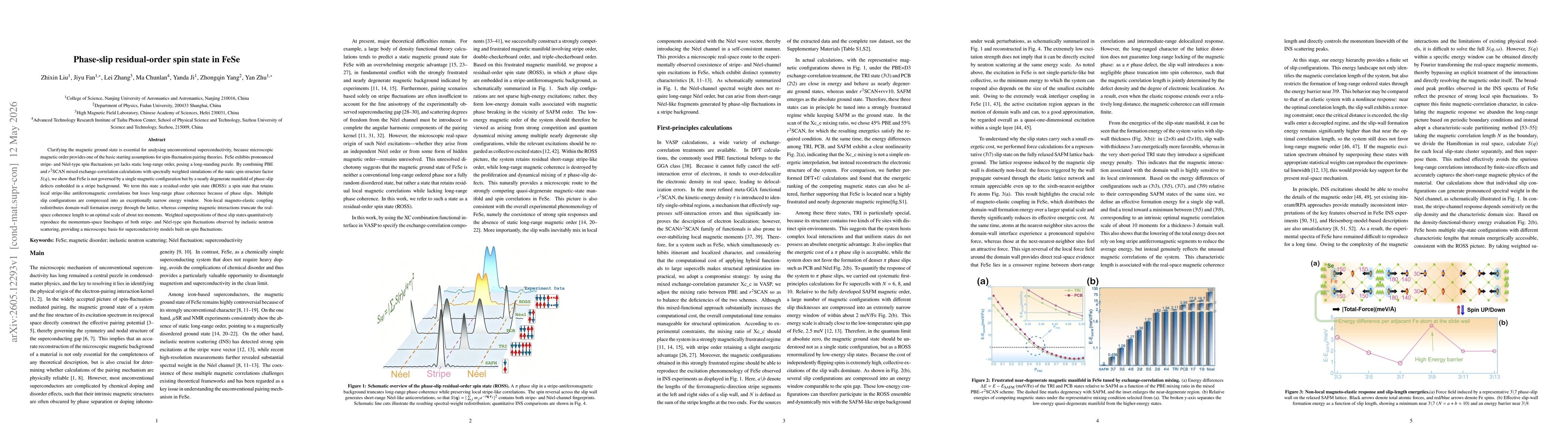 Thumbnail for Phase-slip residual-order spin state in FeSe