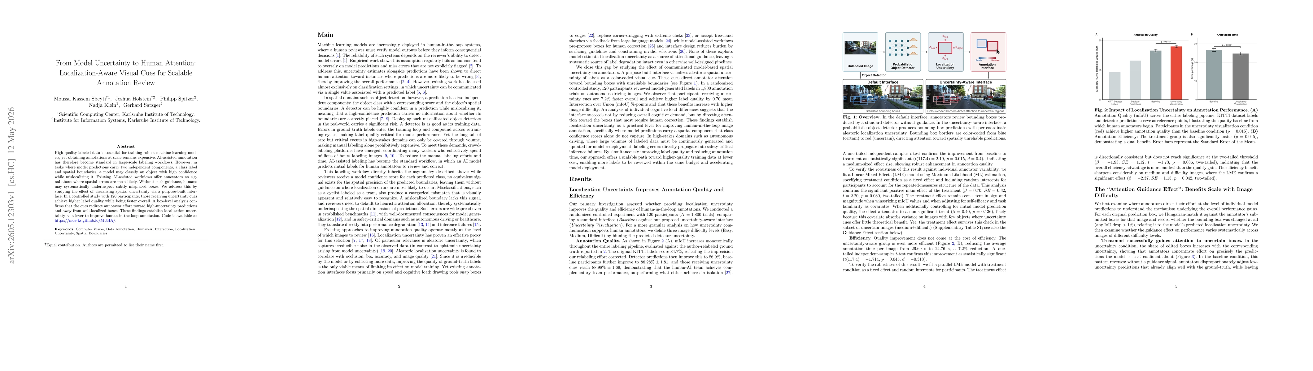 Thumbnail for From Model Uncertainty to Human Attention: Localization-Aware Visual Cues for Scalable Annotation Review