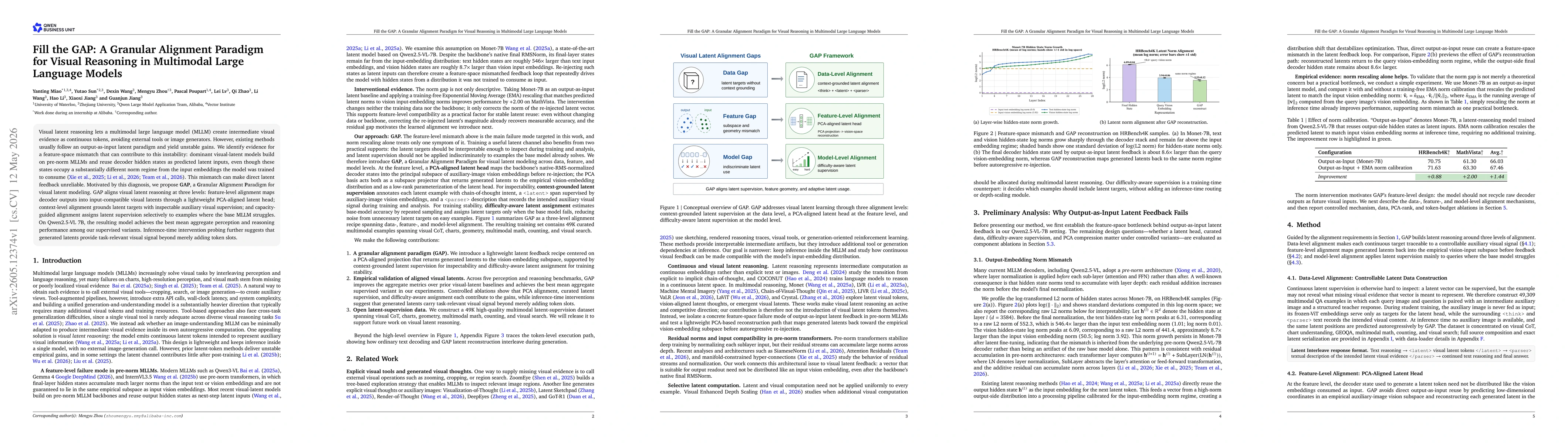 Thumbnail for Fill the GAP: A Granular Alignment Paradigm for Visual Reasoning in Multimodal Large Language Models