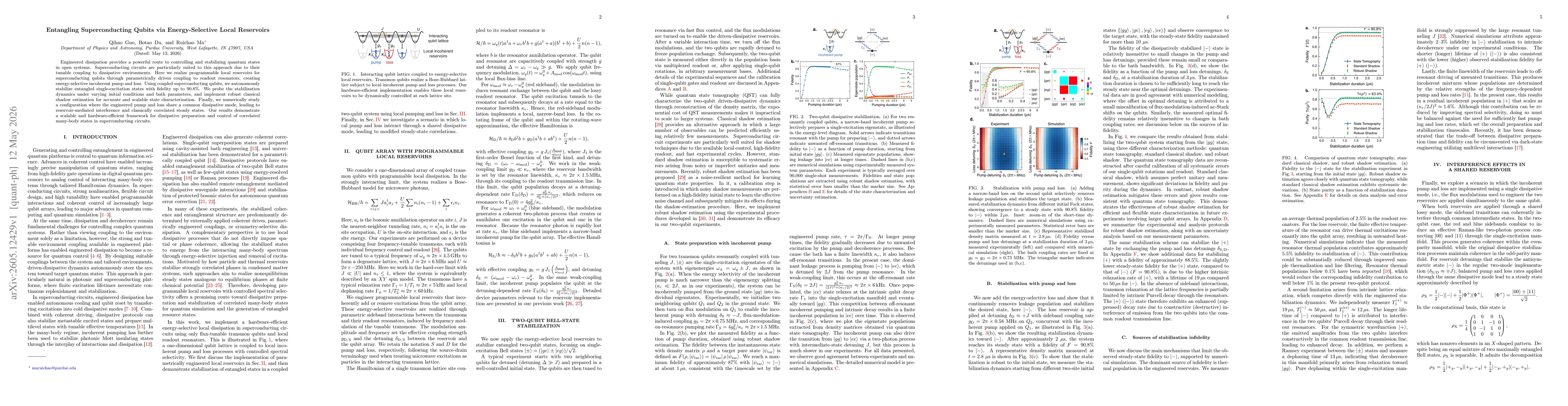 Thumbnail for Entangling Superconducting Qubits via Energy-Selective Local Reservoirs