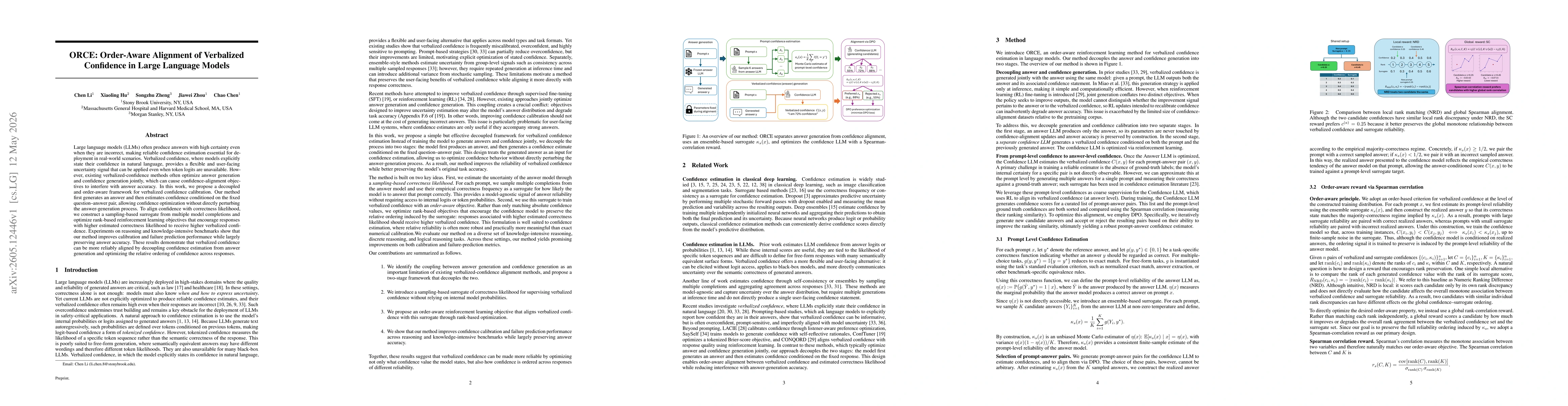 Thumbnail for ORCE: Order-Aware Alignment of Verbalized Confidence in Large Language Models