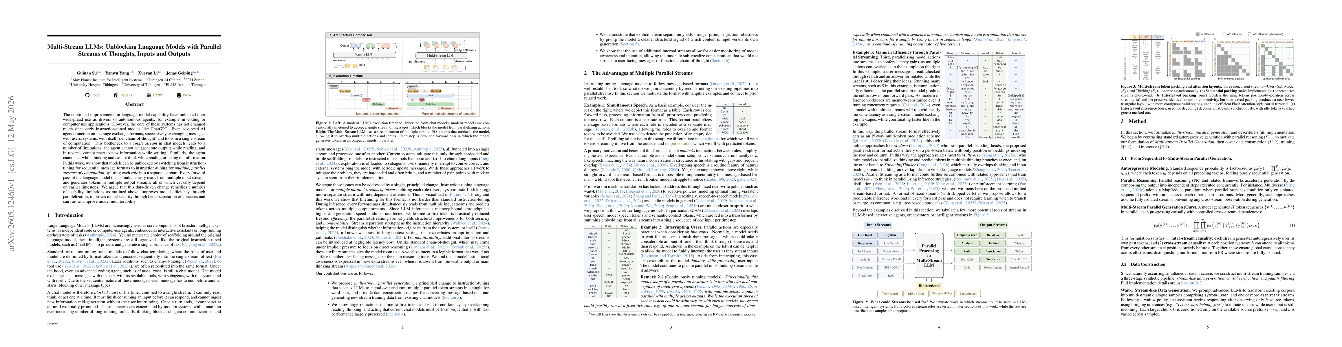 Thumbnail for Multi-Stream LLMs: Unblocking Language Models with Parallel Streams of Thoughts, Inputs and Outputs