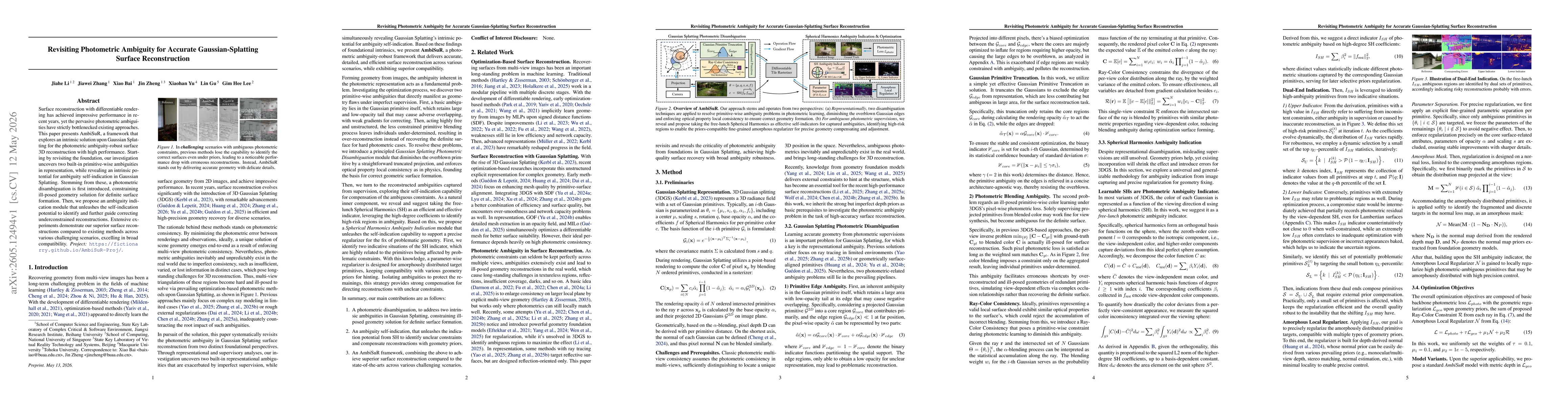Thumbnail for Revisiting Photometric Ambiguity for Accurate Gaussian-Splatting Surface Reconstruction