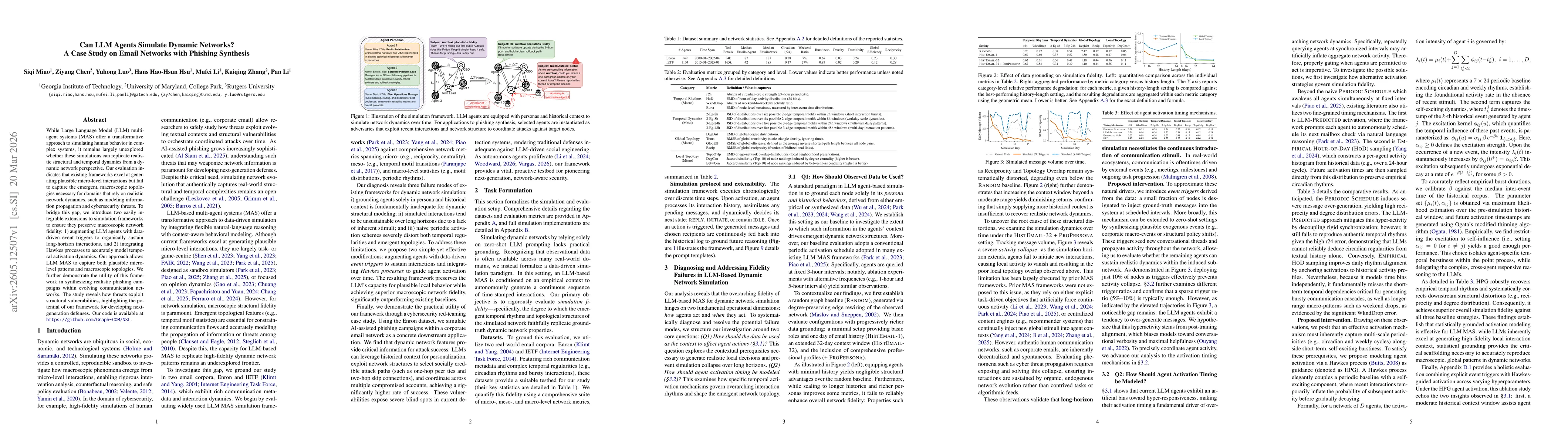 Thumbnail for Can LLM Agents Simulate Dynamic Networks? A Case Study on Email Networks with Phishing Synthesis