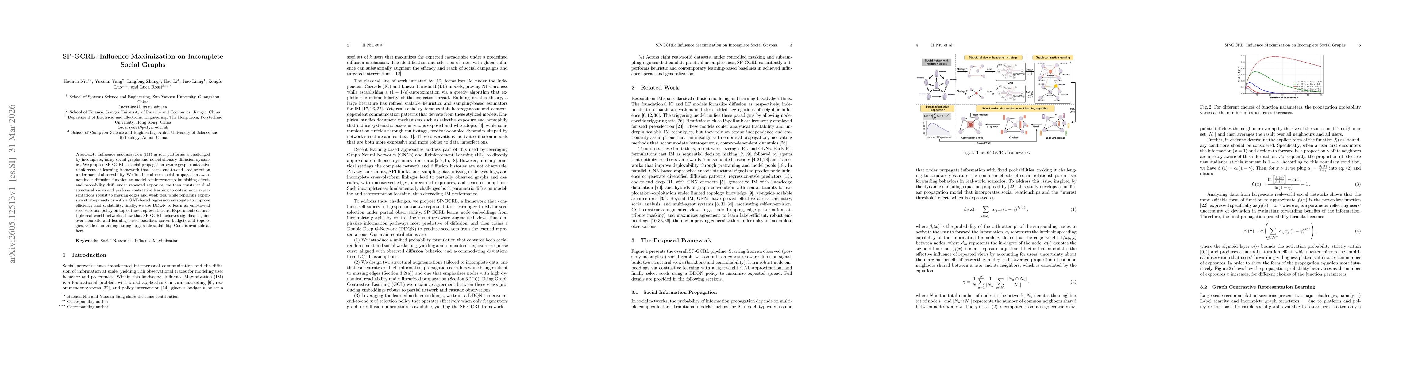 Thumbnail for SP-GCRL: Influence Maximization on Incomplete Social Graphs