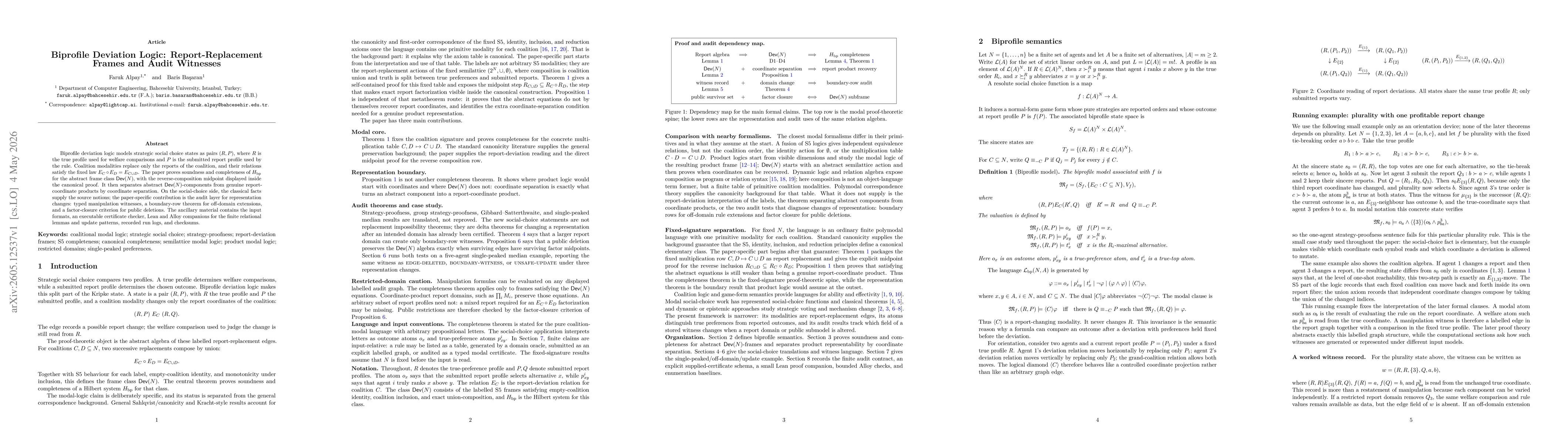 Thumbnail for Biprofile Deviation Logic: Report-Replacement Frames and Audit Witnesses