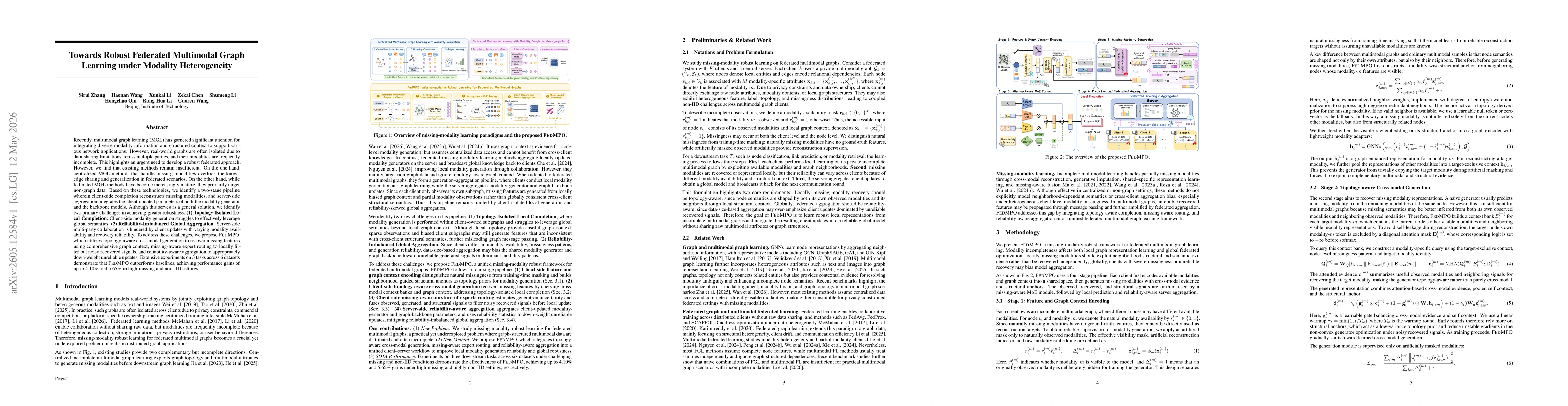 Thumbnail for Towards Robust Federated Multimodal Graph Learning under Modality Heterogeneity