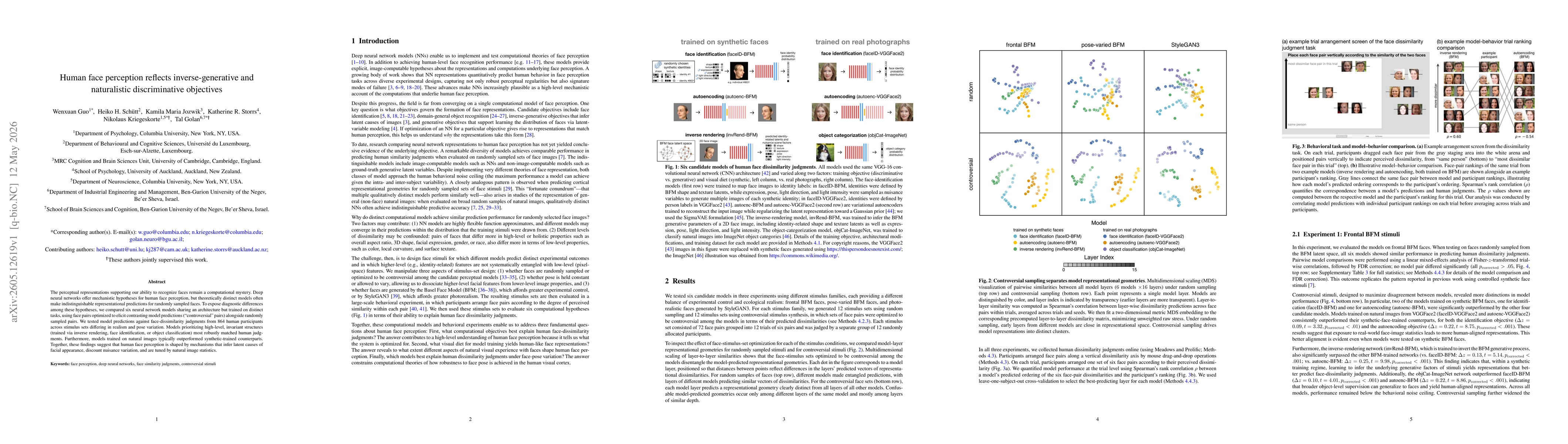 Thumbnail for Human face perception reflects inverse-generative and naturalistic discriminative objectives