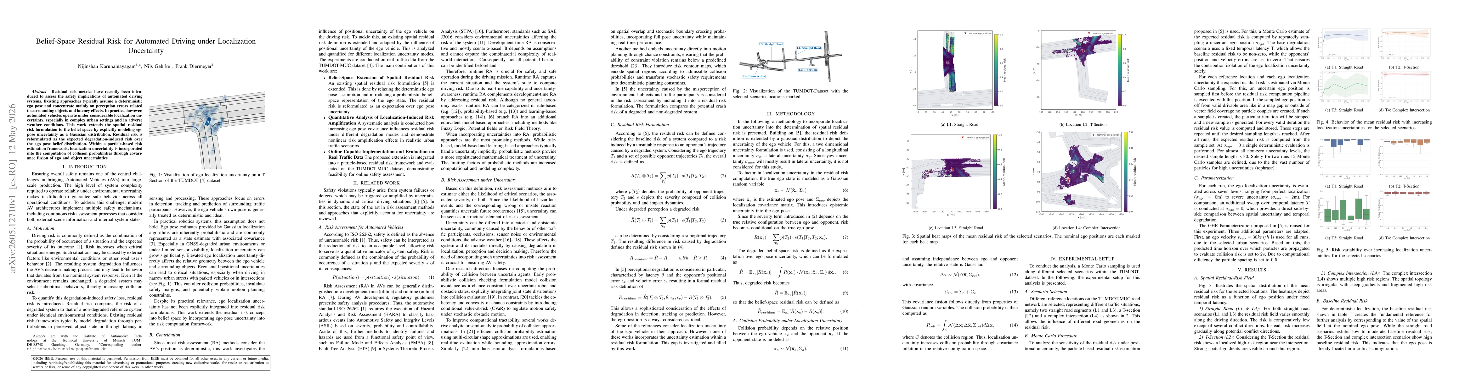 Thumbnail for Belief-Space Residual Risk for Automated Driving under Localization Uncertainty