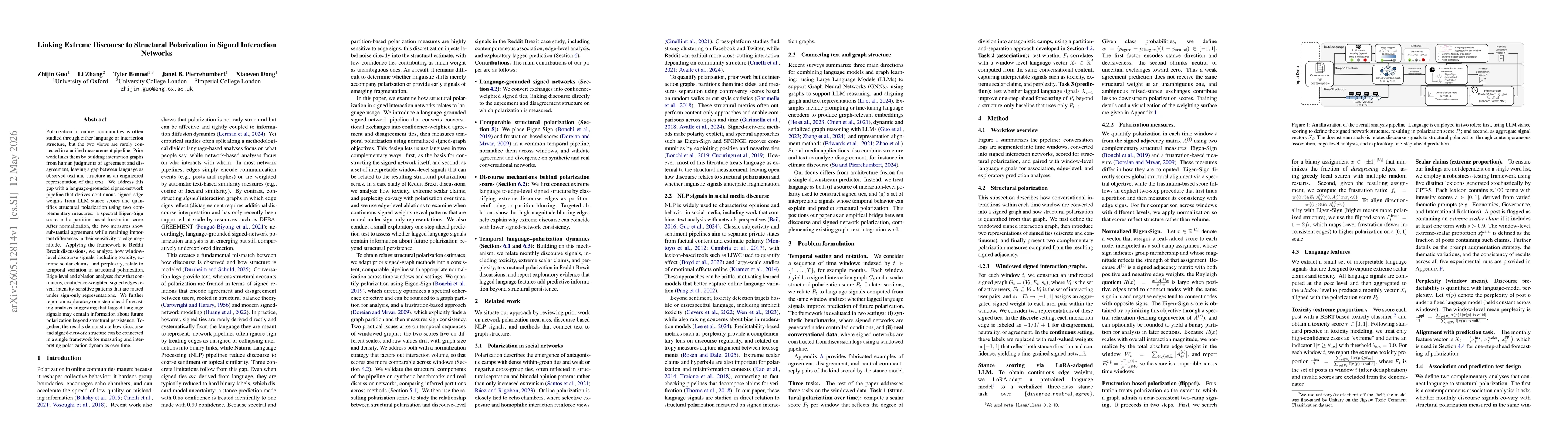 Thumbnail for Linking Extreme Discourse to Structural Polarization in Signed Interaction Networks