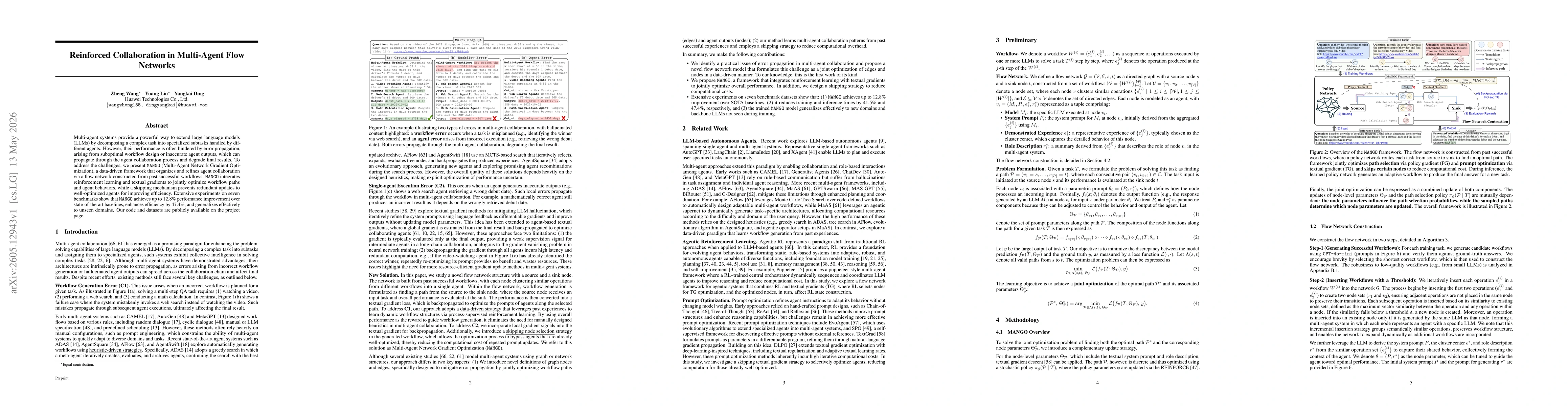 Thumbnail for Reinforced Collaboration in Multi-Agent Flow Networks