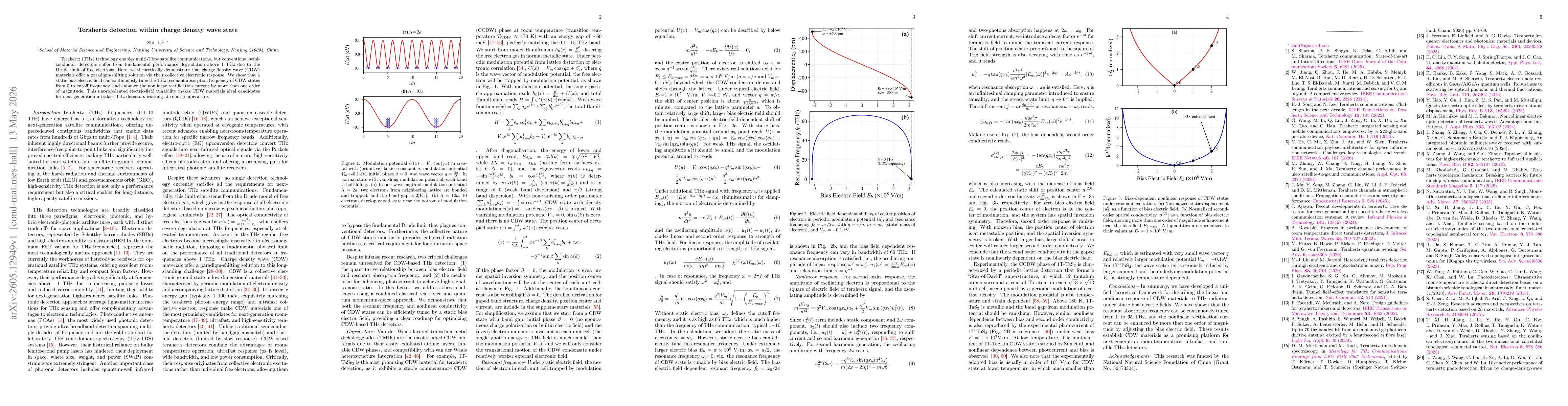 Thumbnail for Terahertz detection within charge density wave state