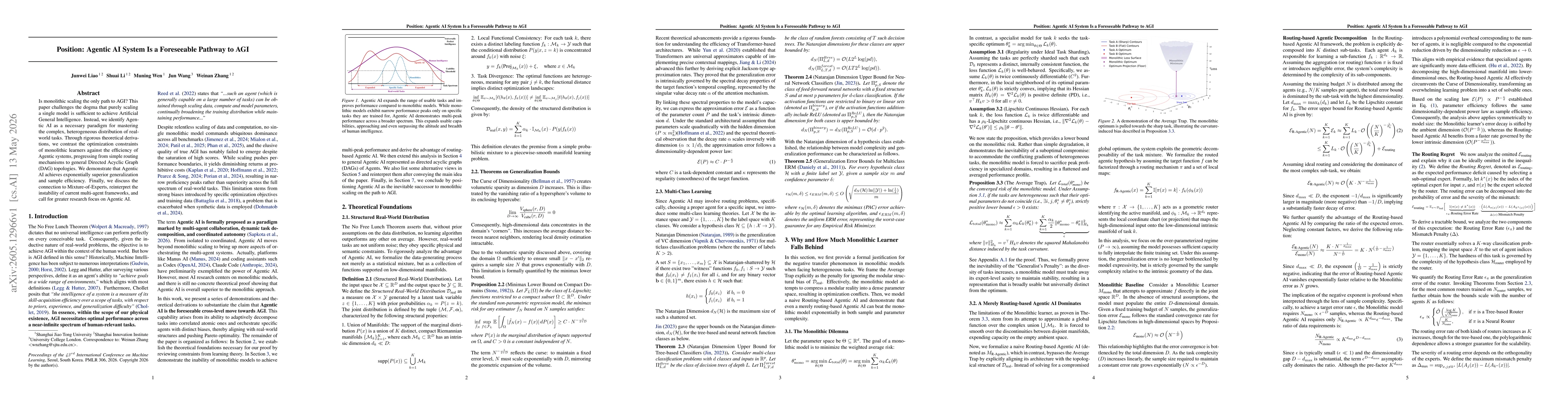 Thumbnail for Position: Agentic AI System Is a Foreseeable Pathway to AGI