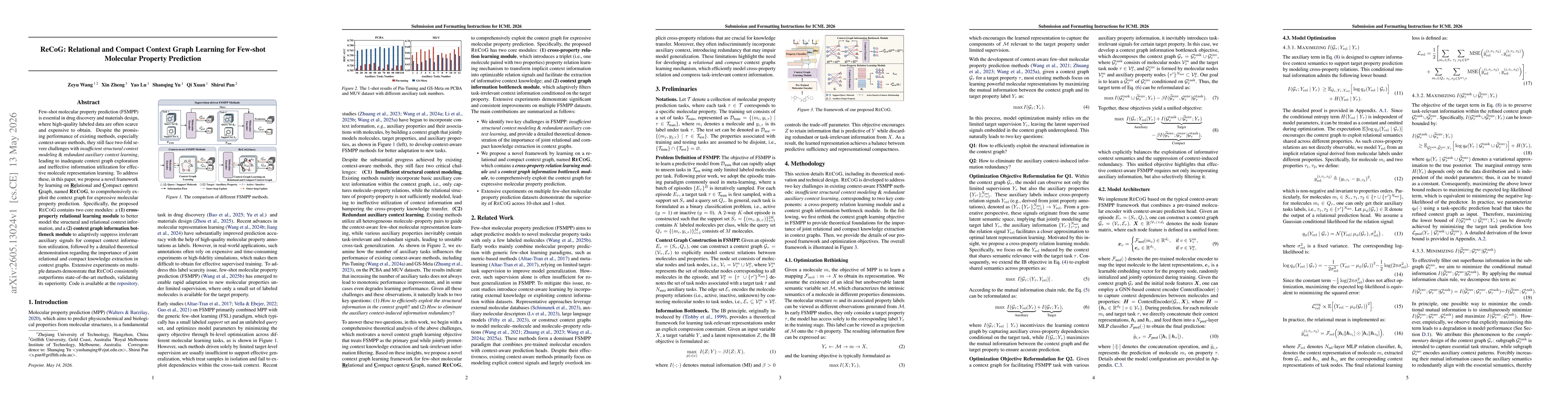 Thumbnail for ReCoG: Relational and Compact Context Graph Learning for Few-shot Molecular Property Prediction