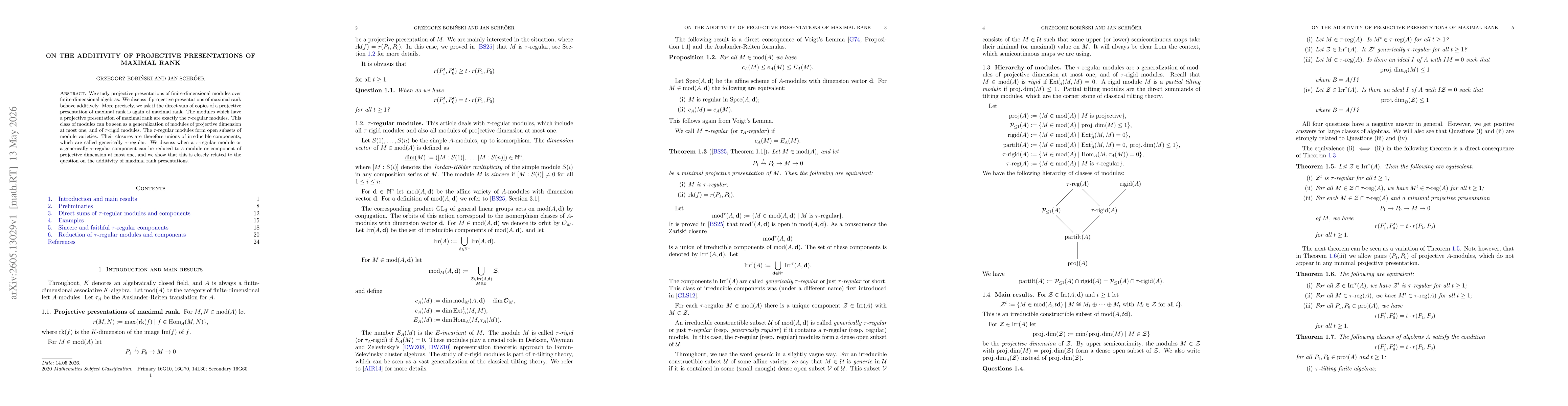 Thumbnail for On the additivity of projective presentations of maximal rank