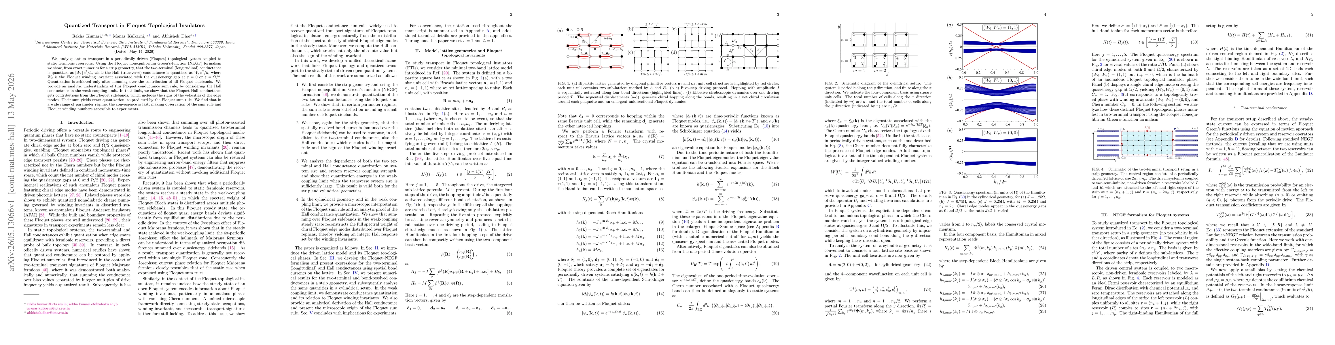 Thumbnail for Quantized Transport in Floquet Topological Insulators