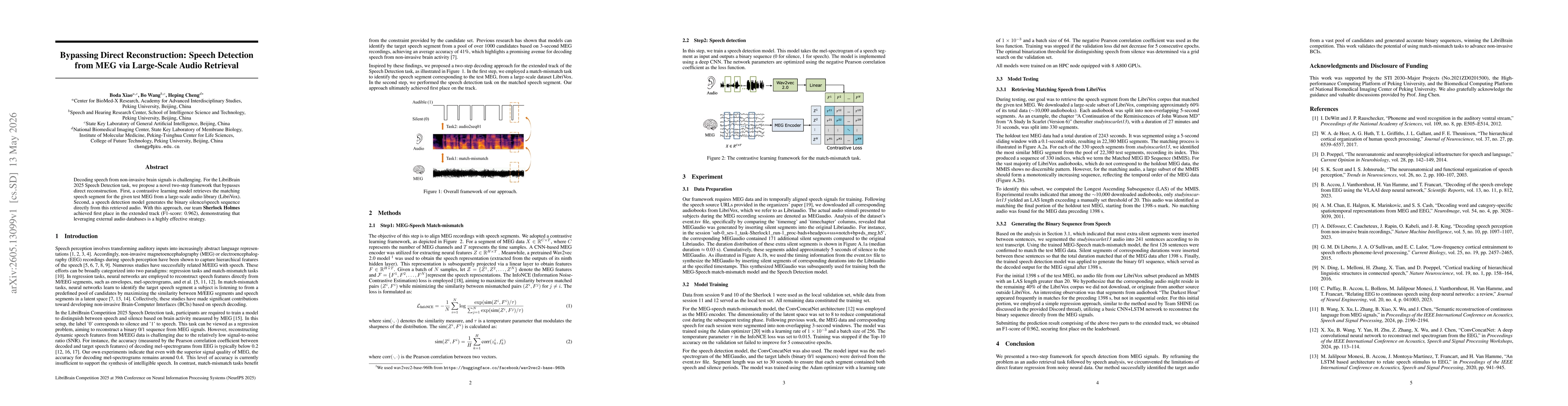Thumbnail for Bypassing Direct Reconstruction: Speech Detection from MEG via Large-Scale Audio Retrieval