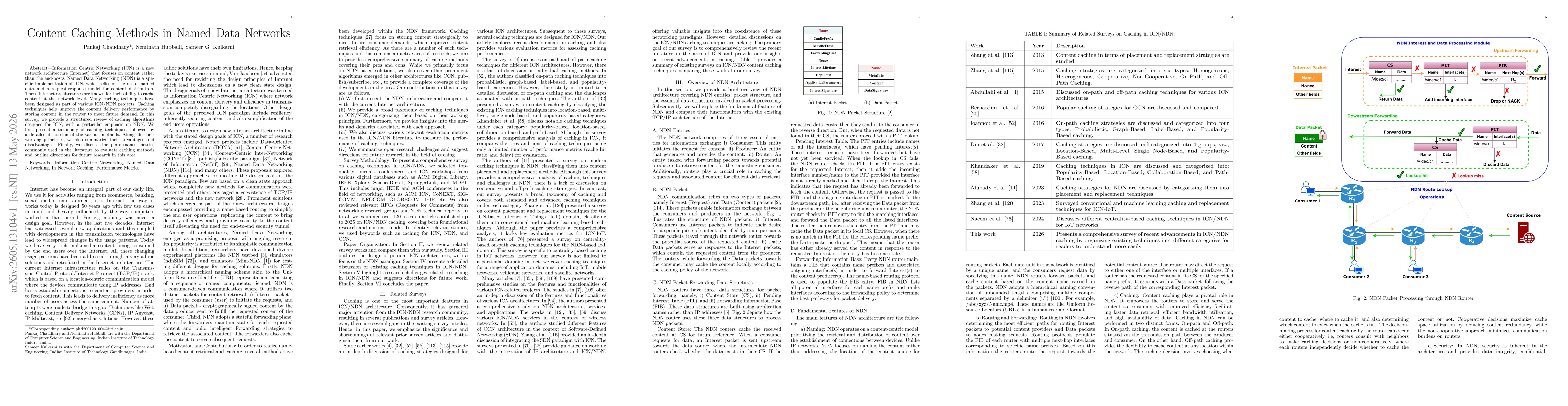 Thumbnail for Content Caching Methods in Named Data Networks
