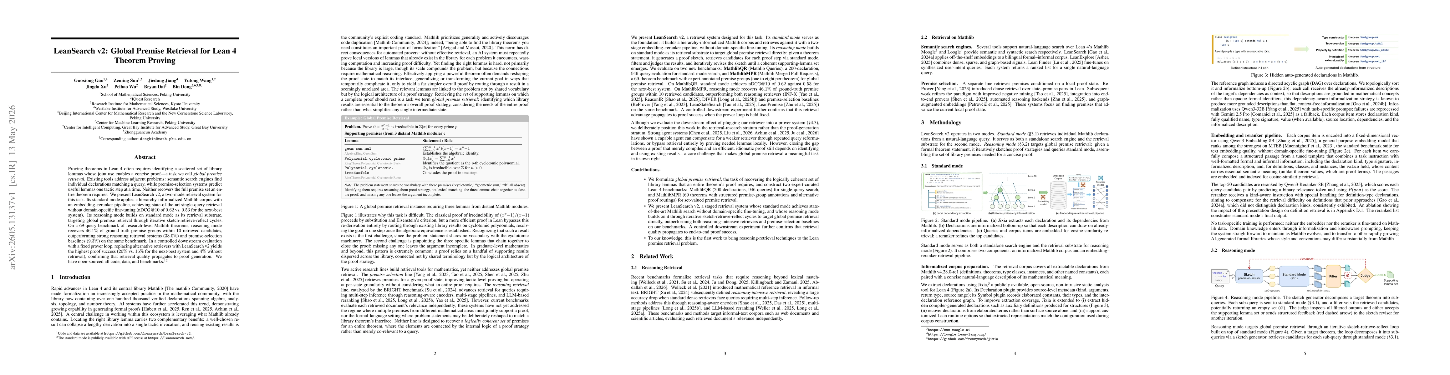 Thumbnail for LeanSearch v2: Global Premise Retrieval for Lean 4 Theorem Proving