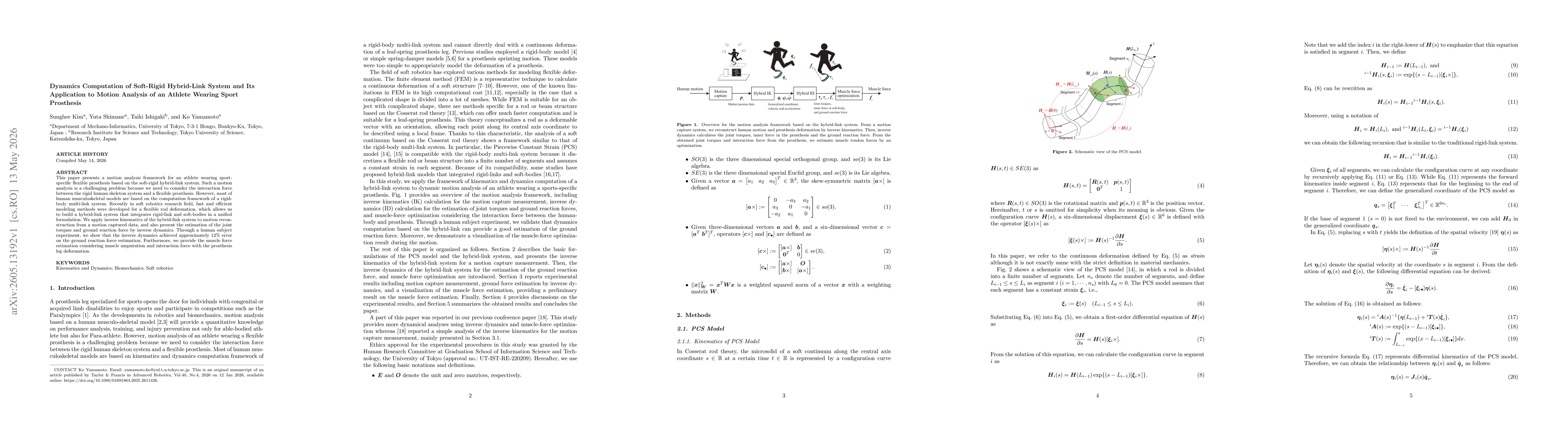 Thumbnail for Dynamics Computation of Soft-Rigid Hybrid-Link System and Its Application to Motion Analysis of an Athlete Wearing Sport Prosthesis