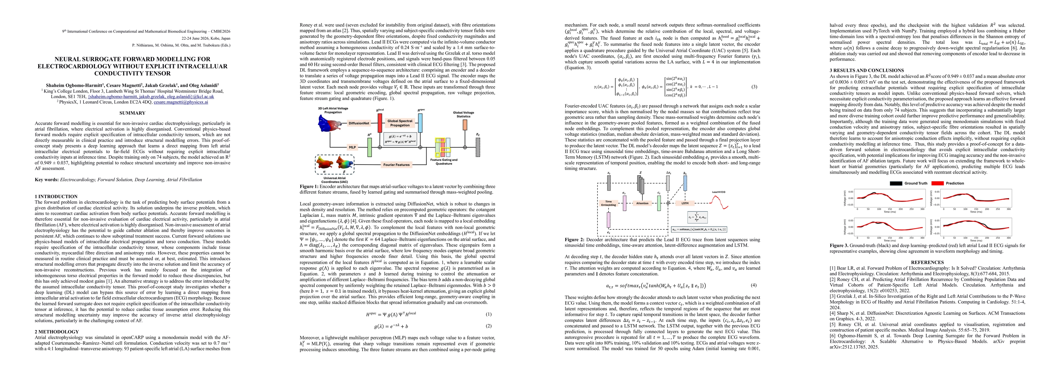Thumbnail for Neural Surrogate Forward Modelling For Electrocardiology Without Explicit Intracellular Conductivity Tensor