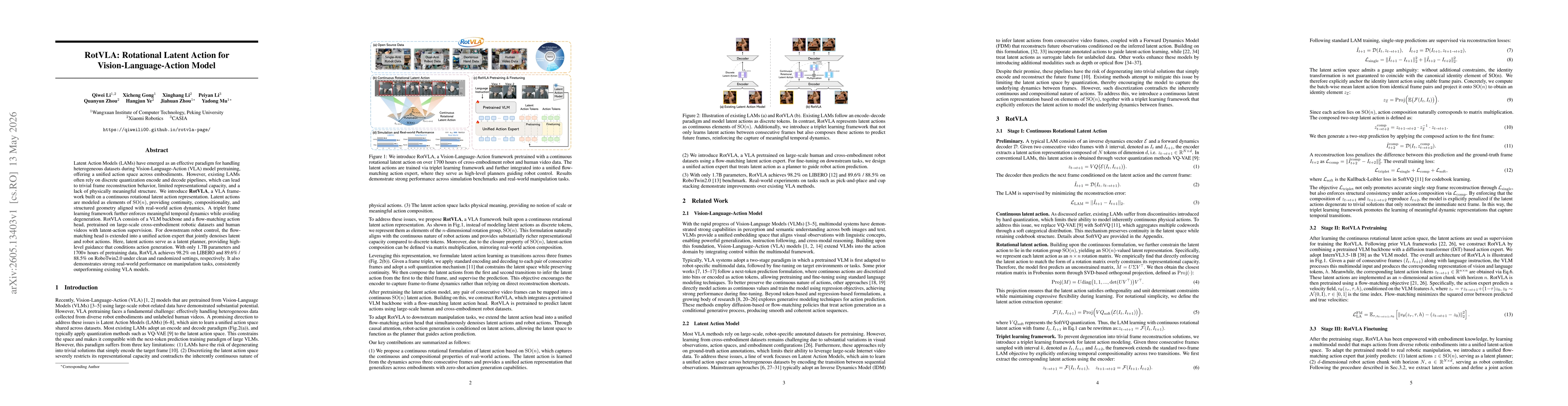 Thumbnail for RotVLA: Rotational Latent Action for Vision-Language-Action Model