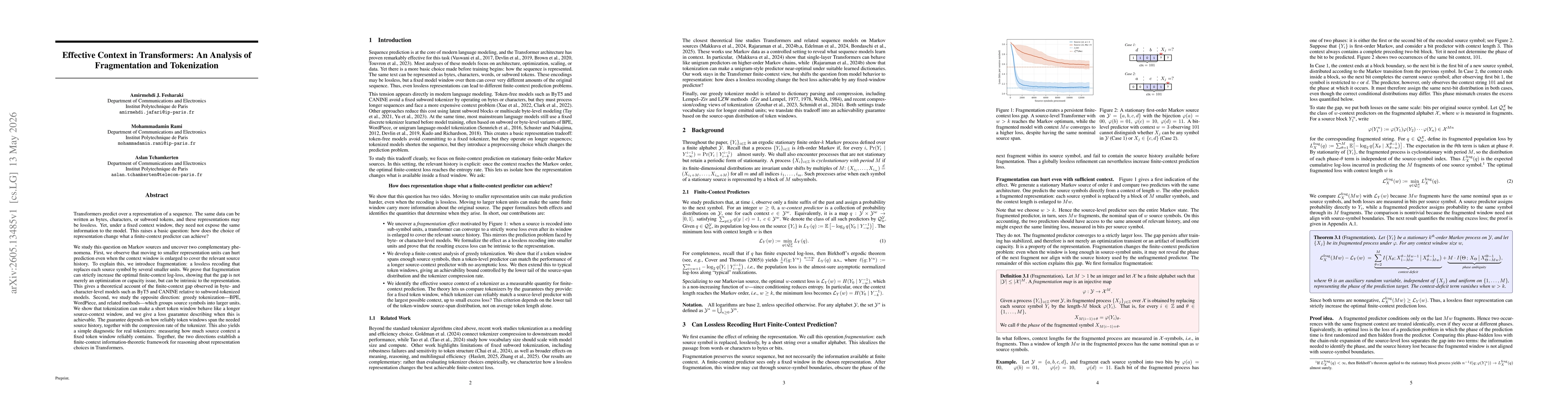 Thumbnail for Effective Context in Transformers: An Analysis of Fragmentation and Tokenization