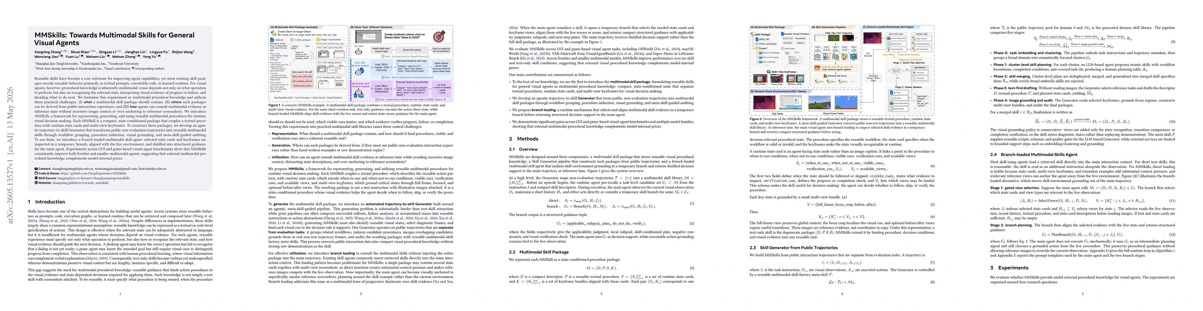 Thumbnail for MMSkills: Towards Multimodal Skills for General Visual Agents