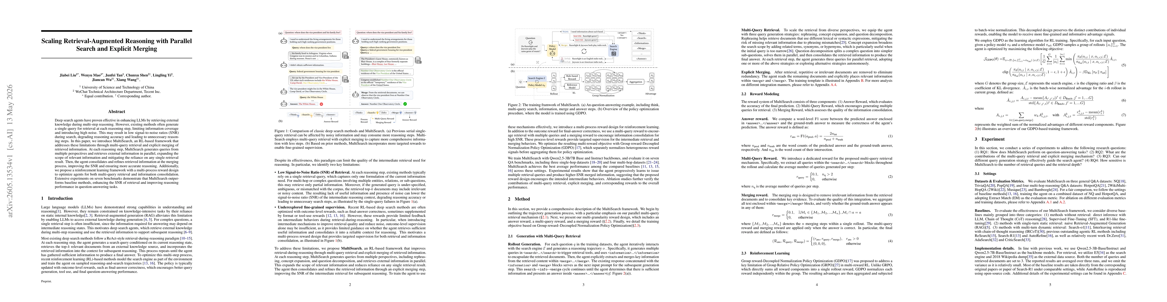 Thumbnail for Scaling Retrieval-Augmented Reasoning with Parallel Search and Explicit Merging