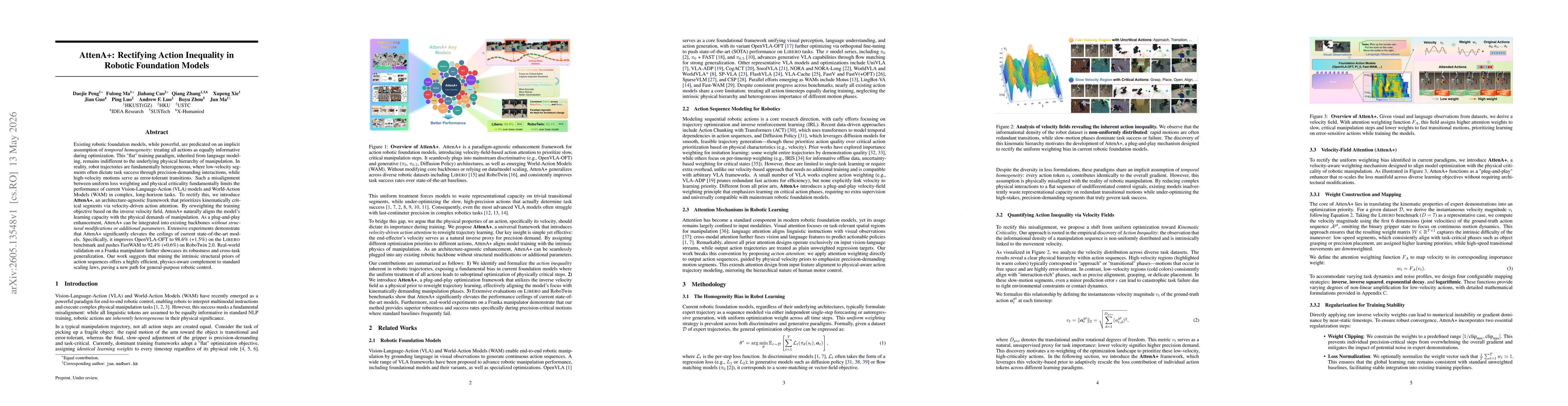 Thumbnail for AttenA+: Rectifying Action Inequality in Robotic Foundation Models