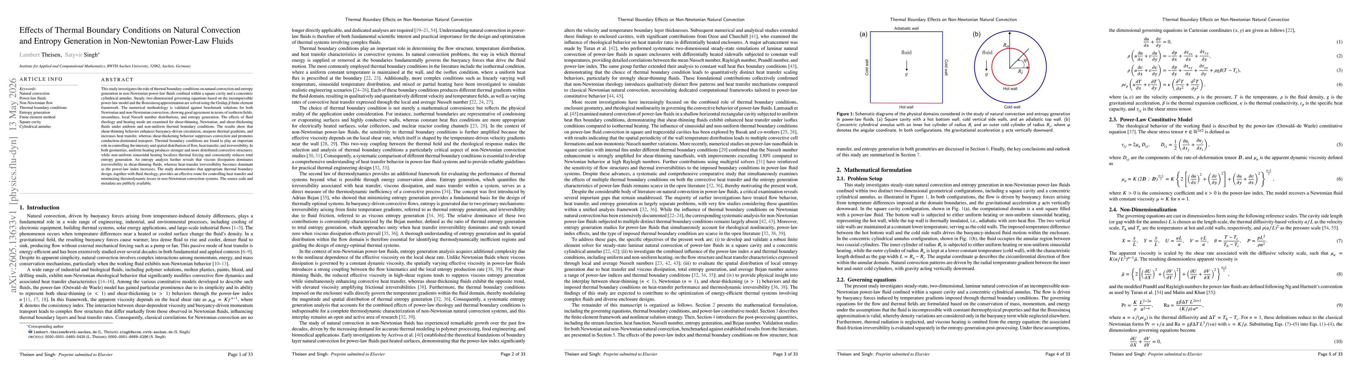 Thumbnail for Effects of Thermal Boundary Conditions on Natural Convection and Entropy Generation in Non-Newtonian Power-Law Fluids