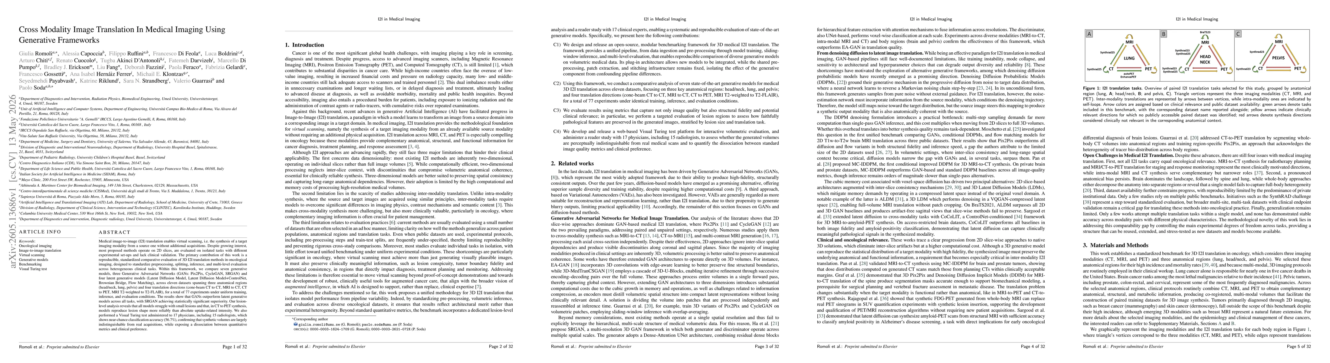 Thumbnail for Cross Modality Image Translation In Medical Imaging Using Generative Frameworks