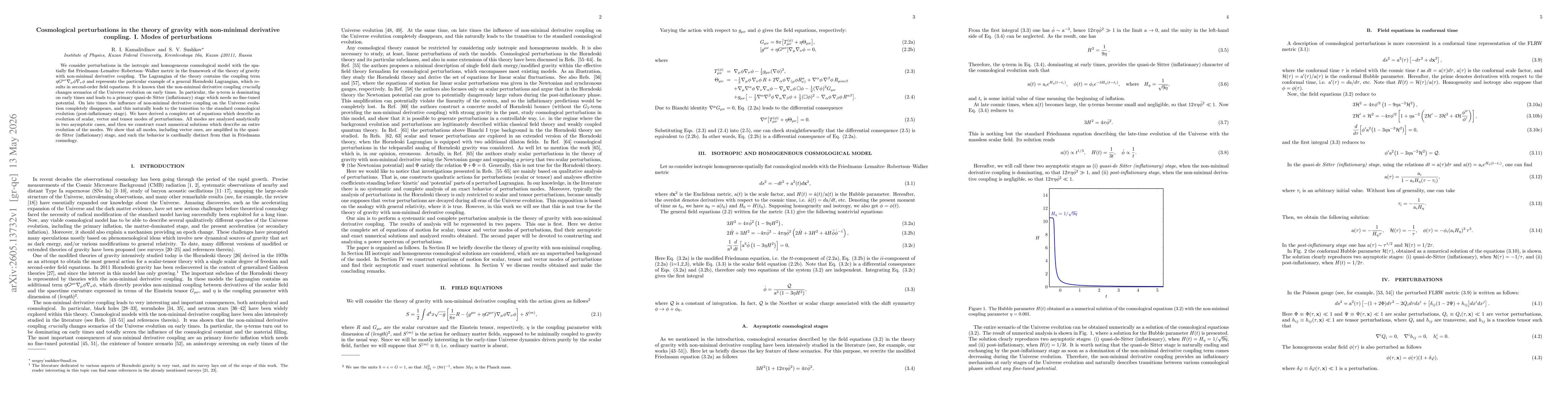 Thumbnail for Cosmological perturbations in the theory of gravity with non-minimal derivative coupling. I. Modes of perturbations