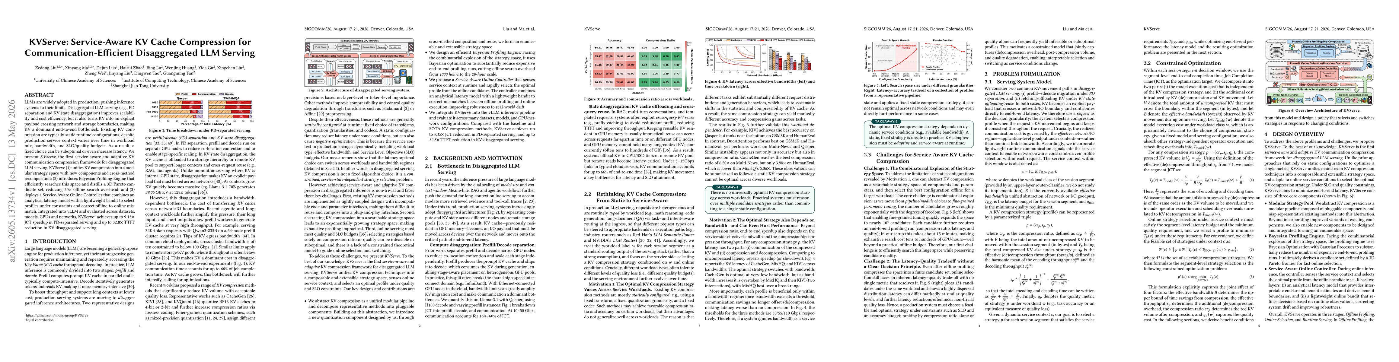 Thumbnail for KVServe: Service-Aware KV Cache Compression for Communication-Efficient Disaggregated LLM Serving