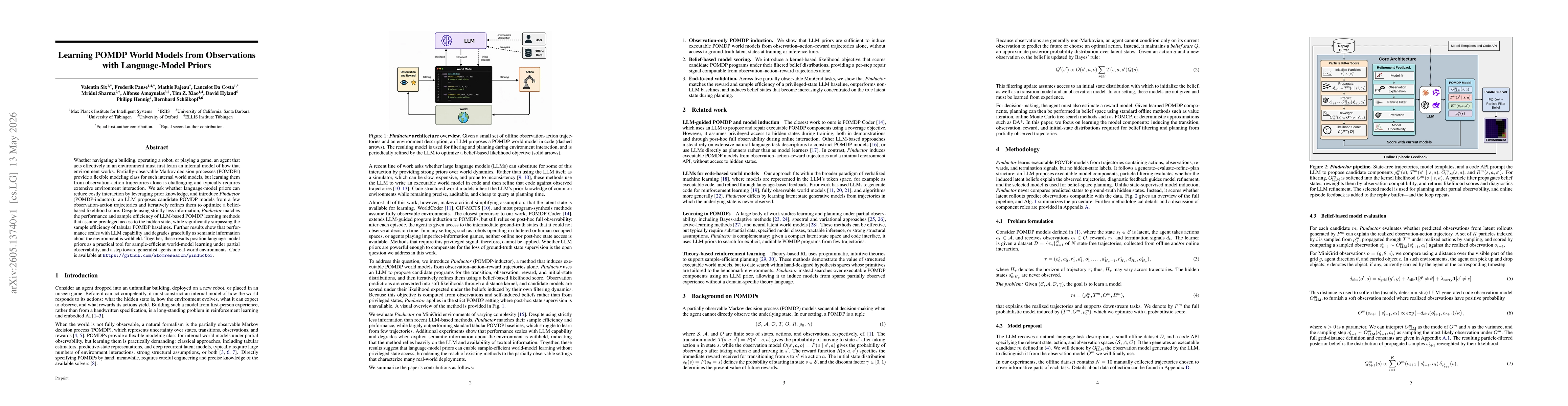 Thumbnail for Learning POMDP World Models from Observations with Language-Model Priors