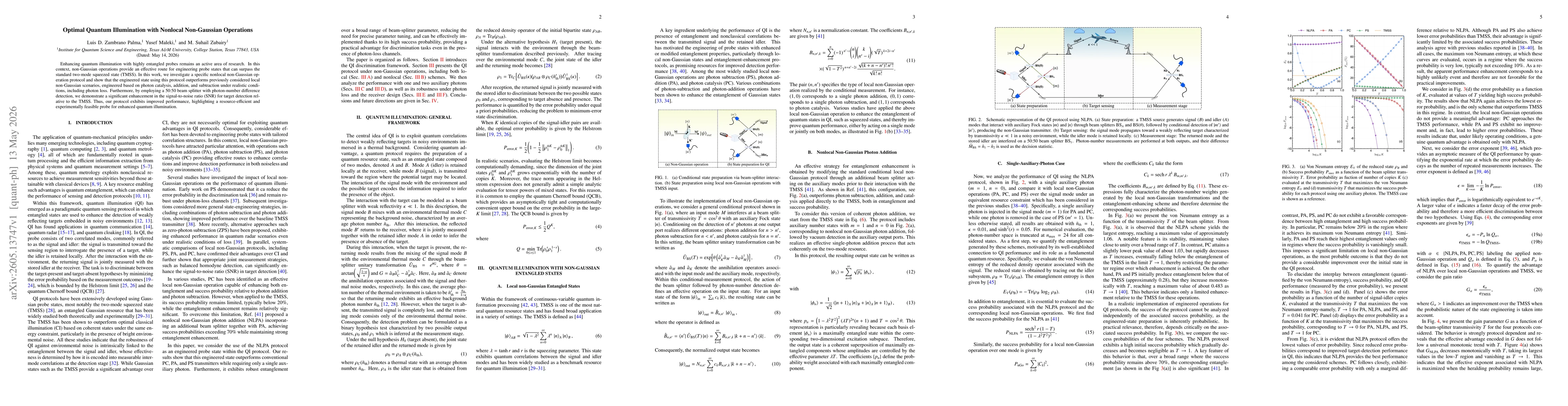 Thumbnail for Optimal Quantum Illumination with Nonlocal Non-Gaussian Operations