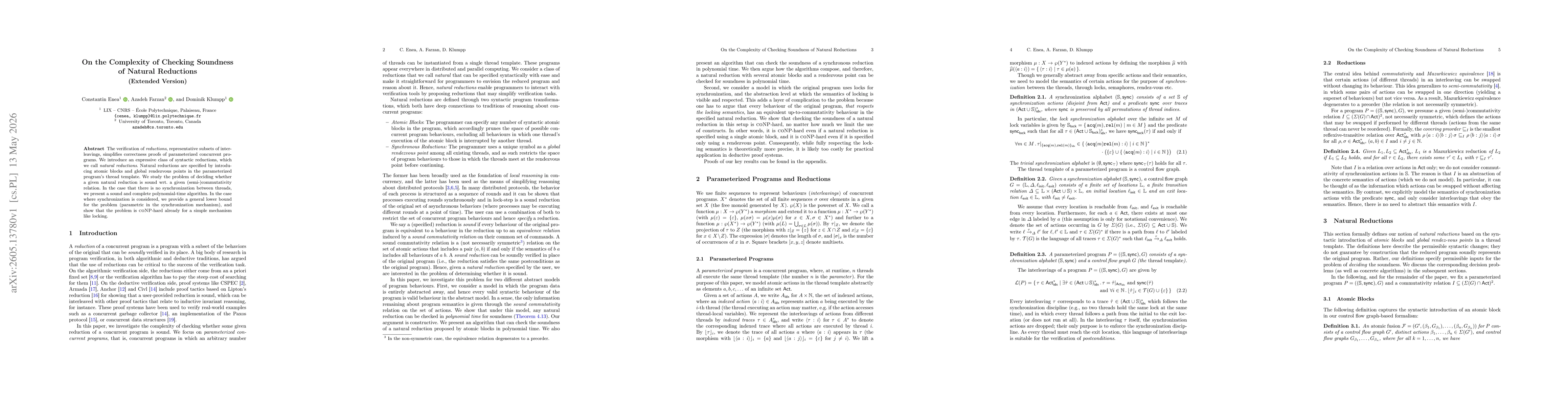 Thumbnail for On the Complexity of Checking Soundness of Natural Reductions (Extended Version)