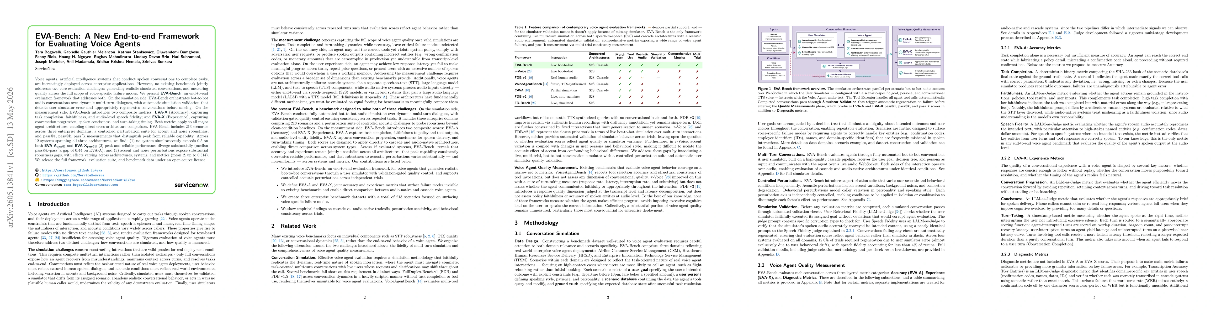 Thumbnail for EVA-Bench: A New End-to-end Framework for Evaluating Voice Agents