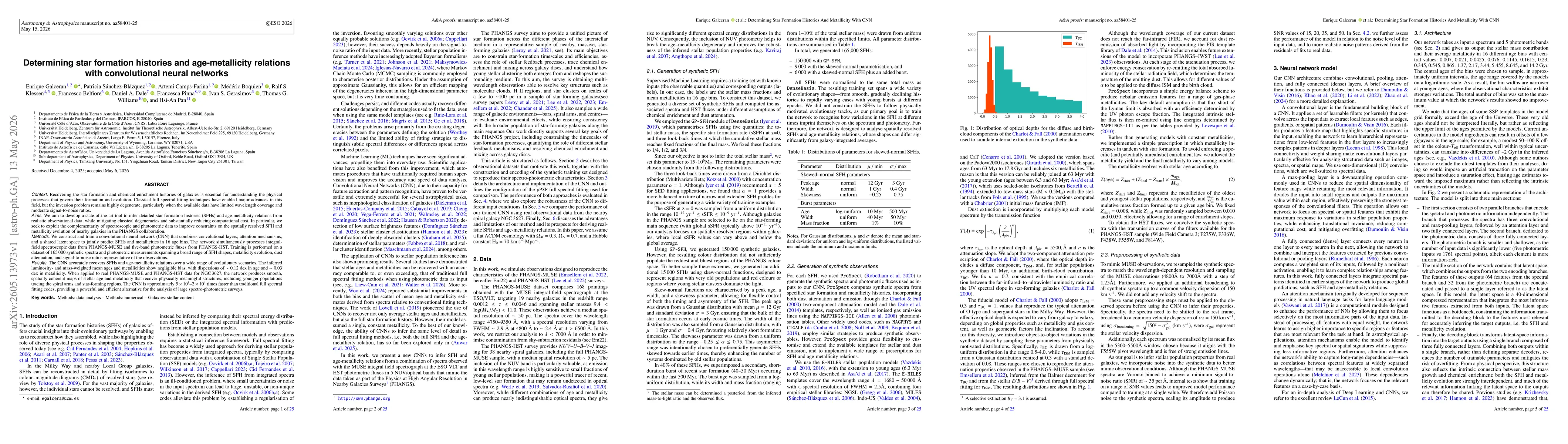 Thumbnail for Determining star formation histories and age-metallicity relations with convolutional neural networks