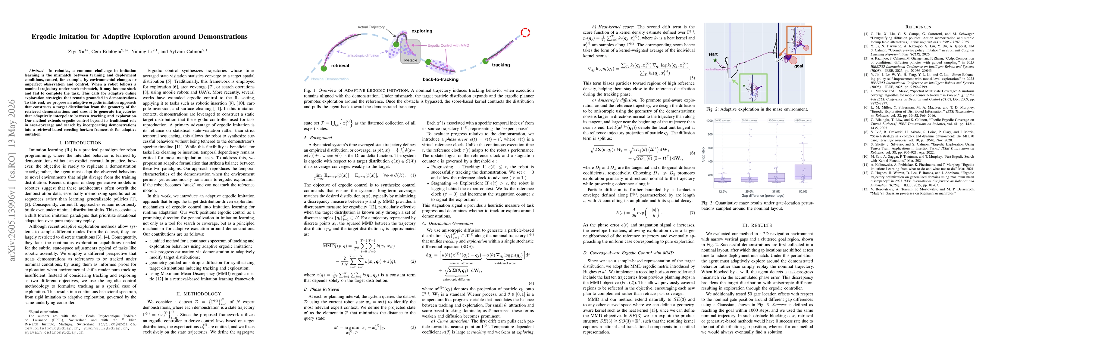 Thumbnail for Ergodic Imitation for Adaptive Exploration around Demonstrations
