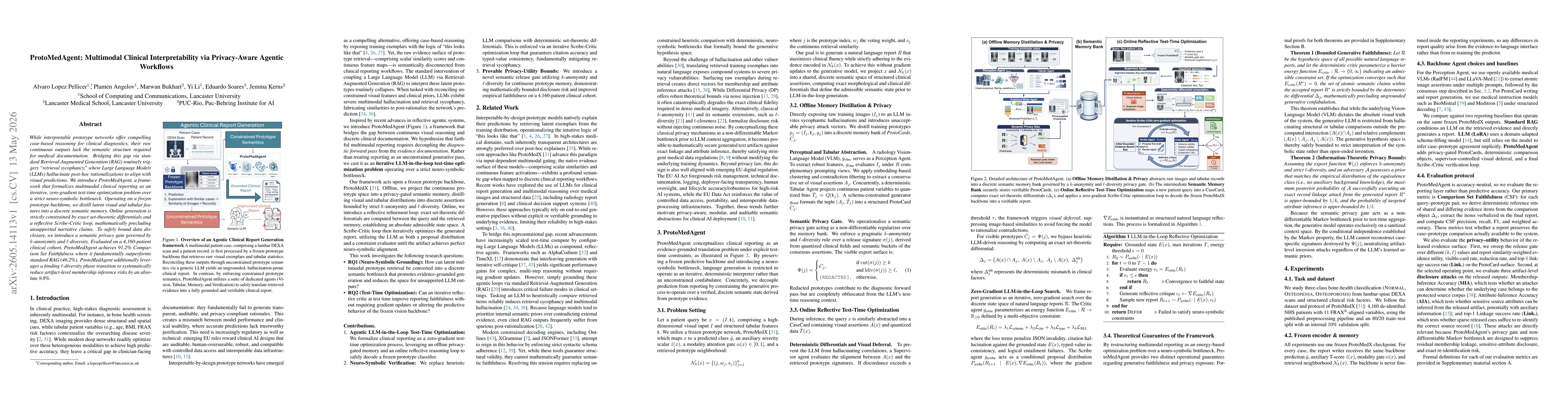 Thumbnail for ProtoMedAgent: Multimodal Clinical Interpretability via Privacy-Aware Agentic Workflows