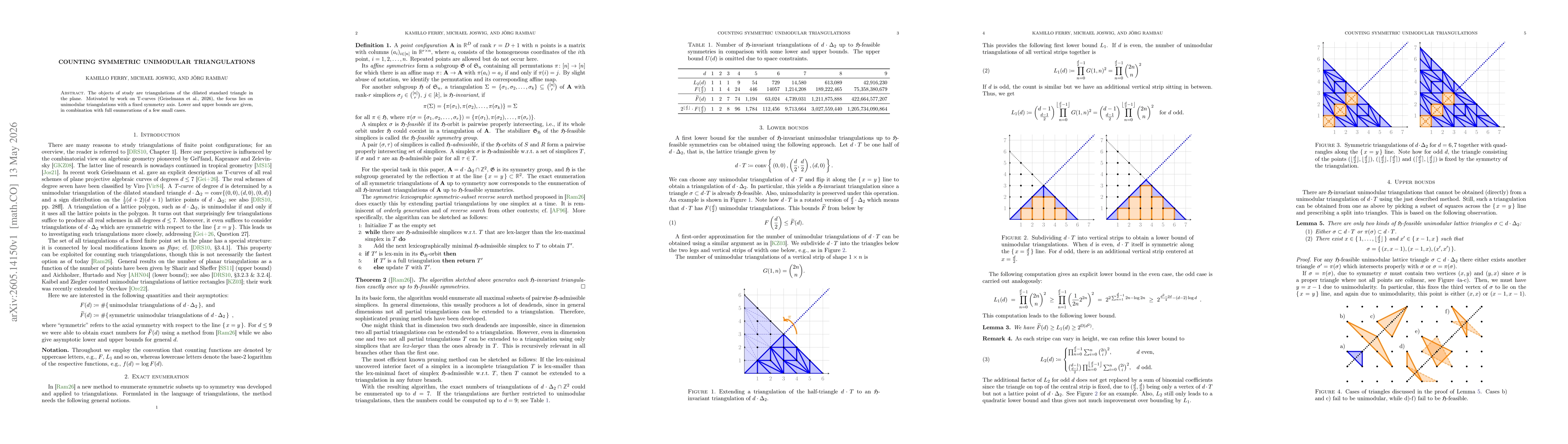 Thumbnail for Counting symmetric unimodular triangulations