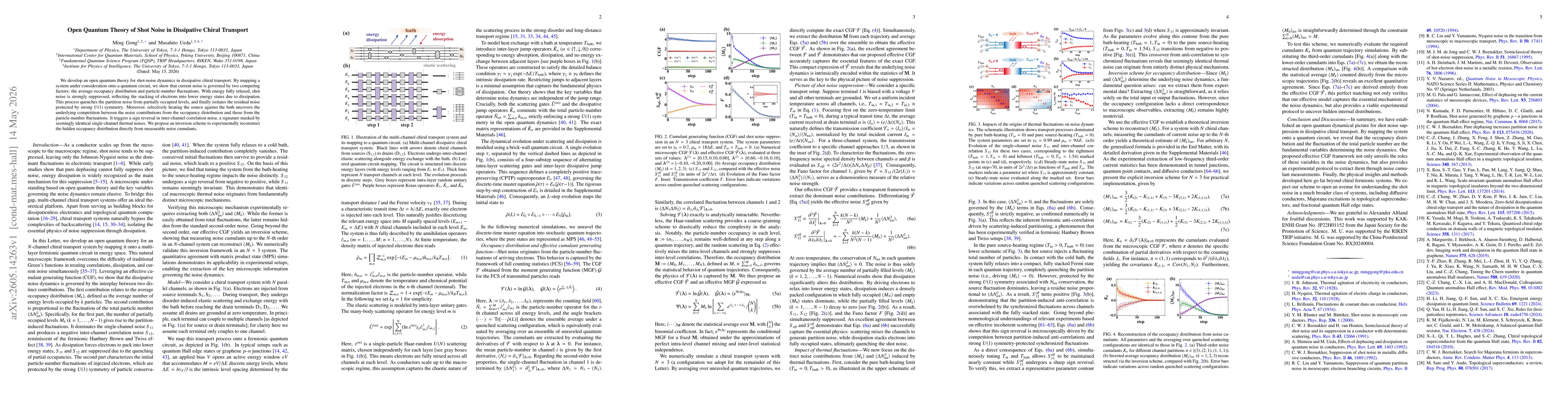 Thumbnail for Open Quantum Theory of Shot Noise in Dissipative Chiral Transport