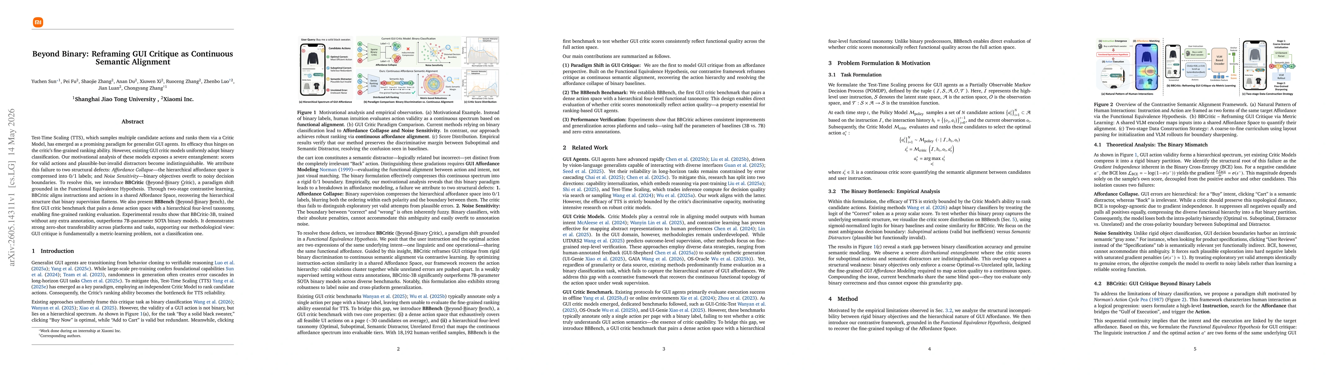 Thumbnail for Beyond Binary: Reframing GUI Critique as Continuous Semantic Alignment