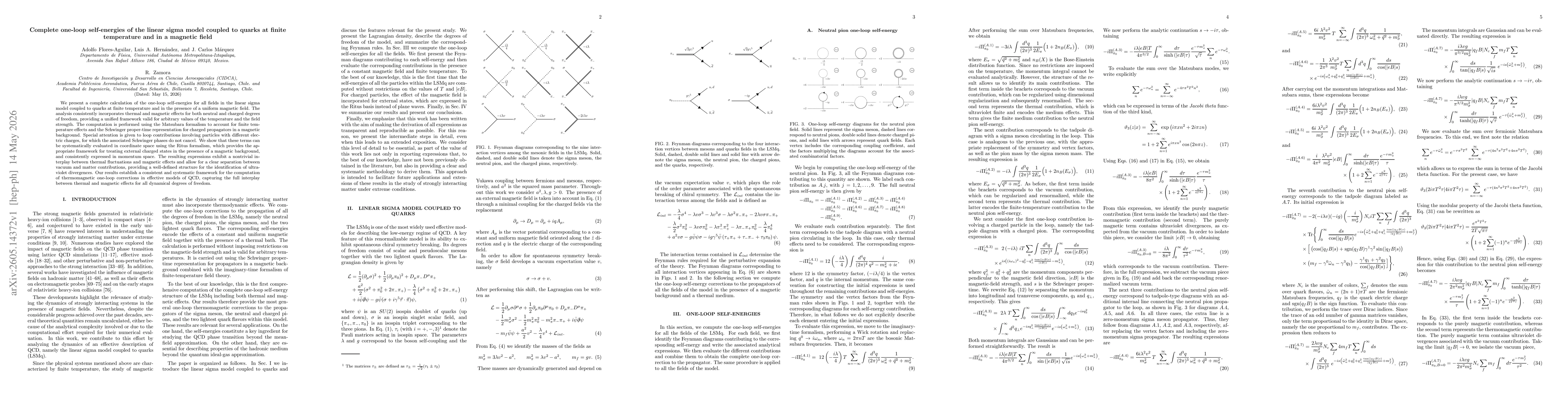 Thumbnail for Complete one-loop self-energies of the linear sigma model coupled to quarks at finite temperature and in a magnetic field