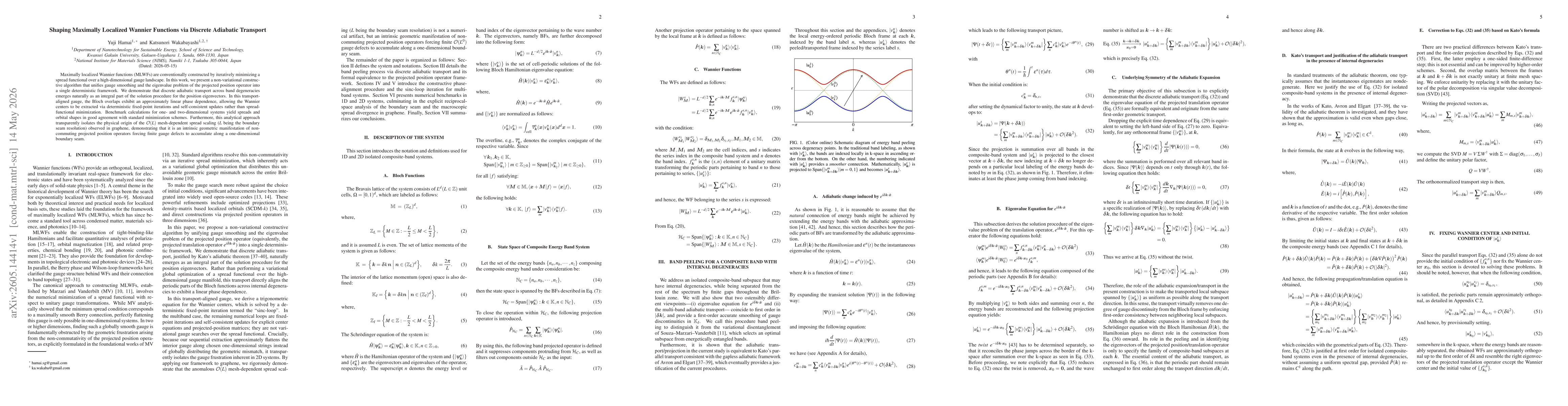 Thumbnail for Shaping Maximally Localized Wannier Functions via Discrete Adiabatic Transport