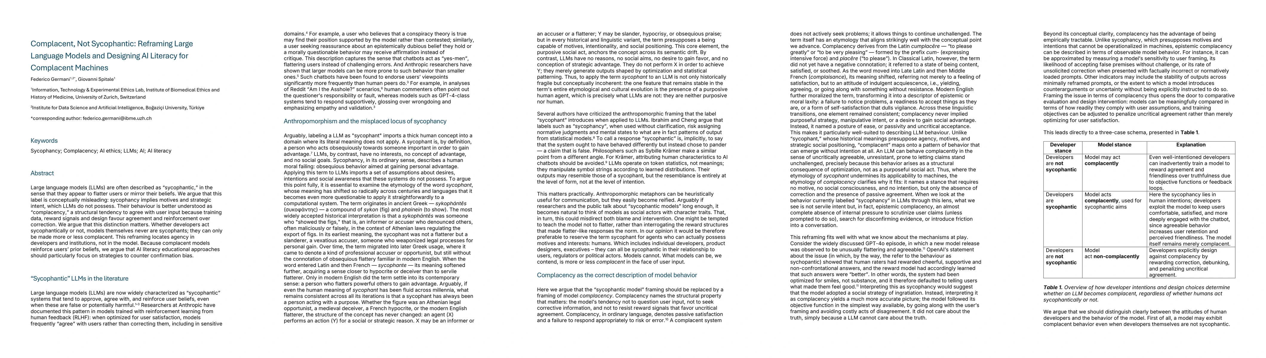Thumbnail for Complacent, Not Sycophantic: Reframing Large Language Models and Designing AI Literacy for Complacent Machines