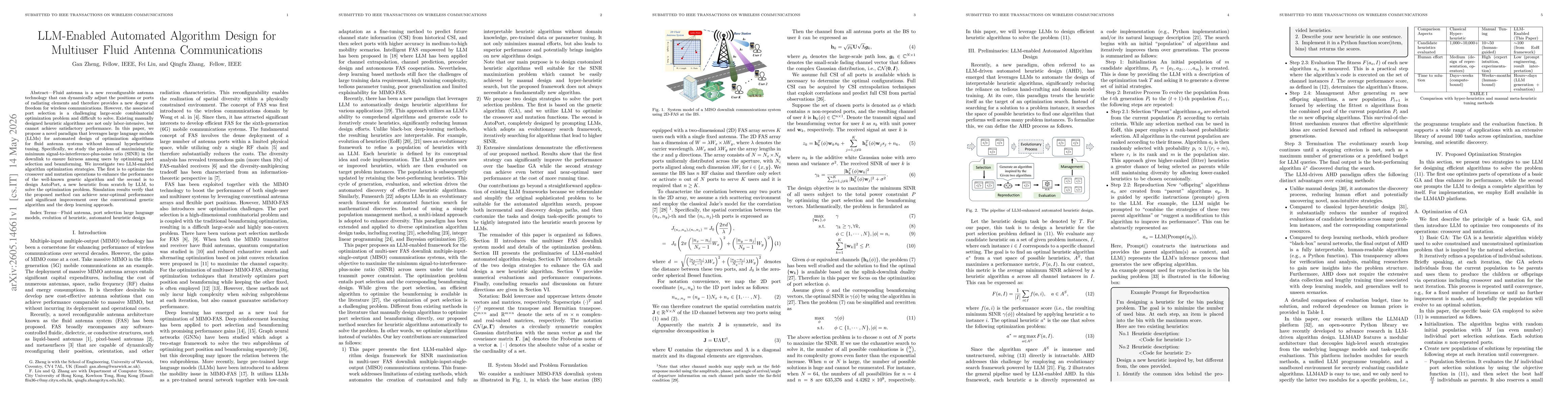 Thumbnail for LLM-Enabled Automated Algorithm Design for Multiuser Fluid Antenna Communications